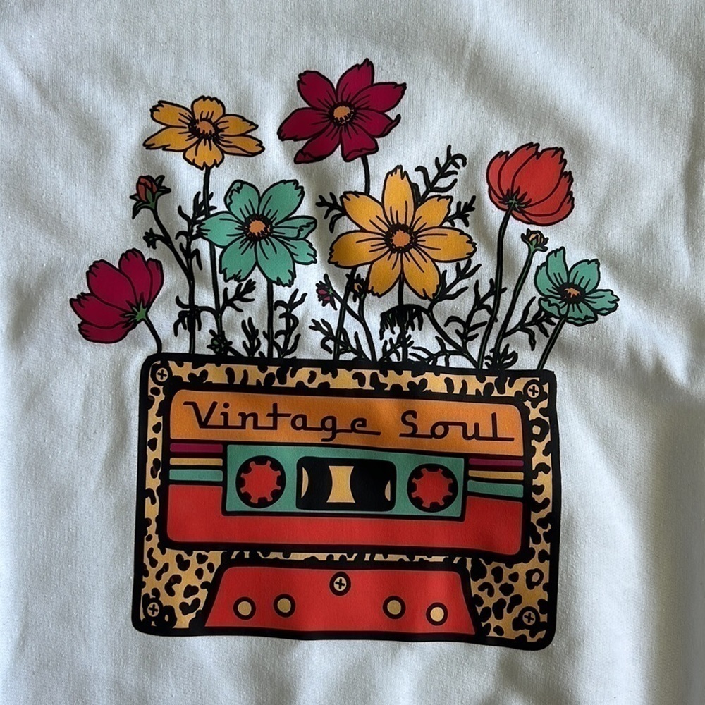 Vintage Soul Cassette Tape Crewneck Sweatshirt - Picture 2 of 4